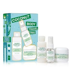 Mario Badescu New! 3-Pc. Coconut Body Travel Set